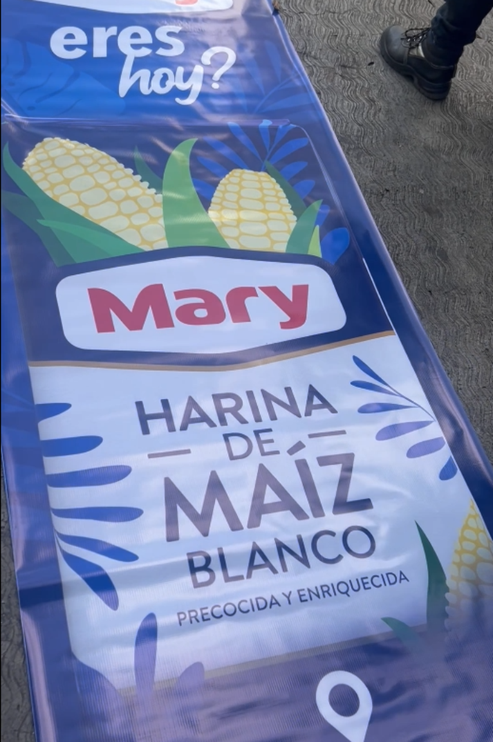 Instalación banderola Mary